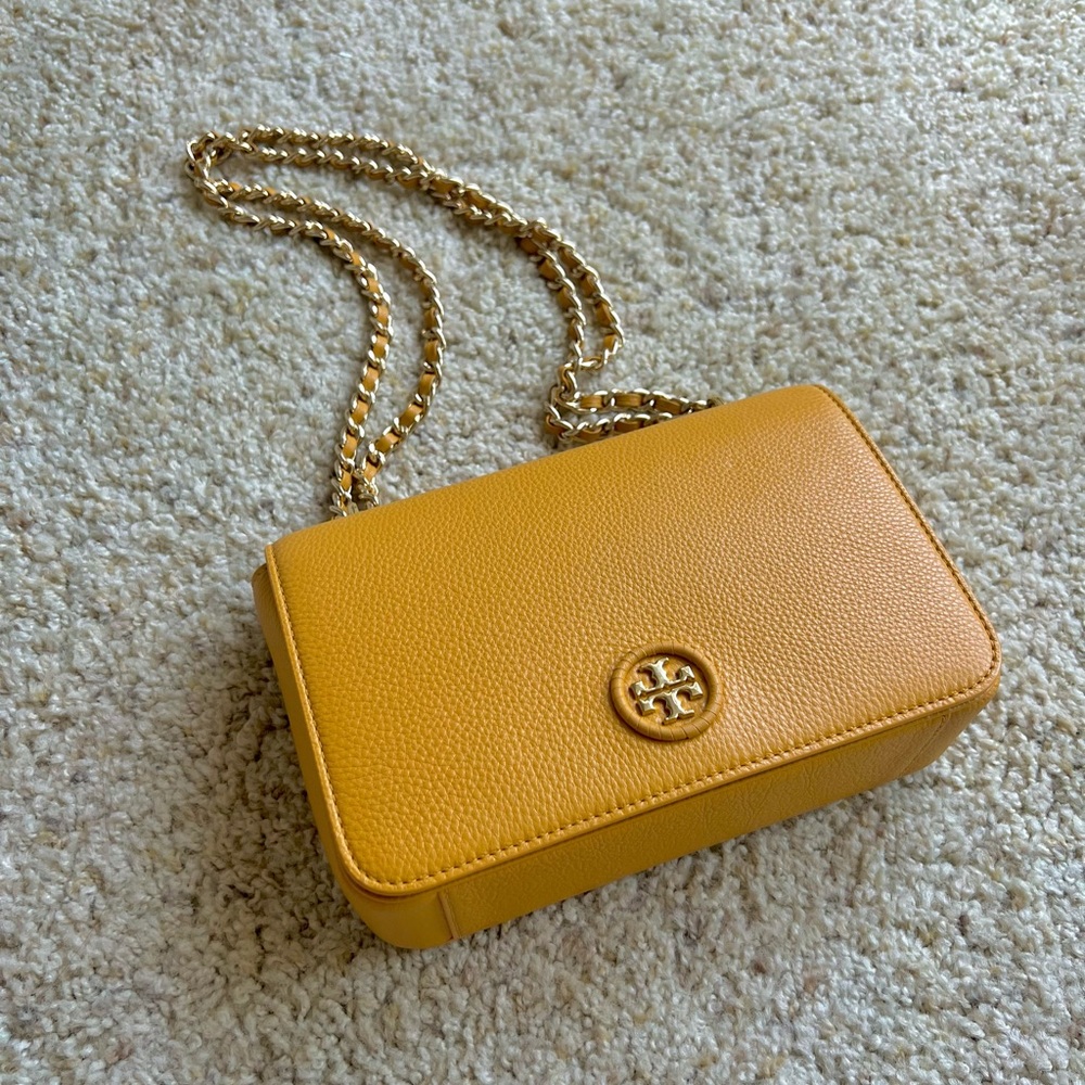 Tory burch - yellow shoulder/cross bag - used